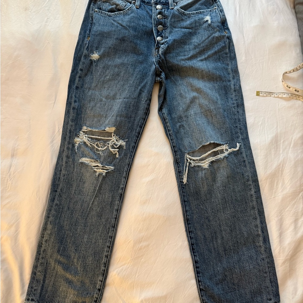 Pistola Crop Straight Leg Denim Jeans Size 27